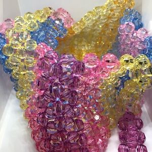 Multi Color Crystal Bead Bag